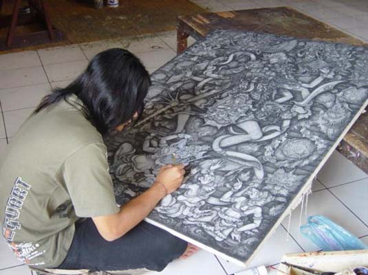 Painter, Ubud, Bali