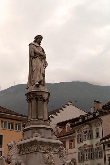 Statue of Walther von der Vogelweide, Bolzano, Italy