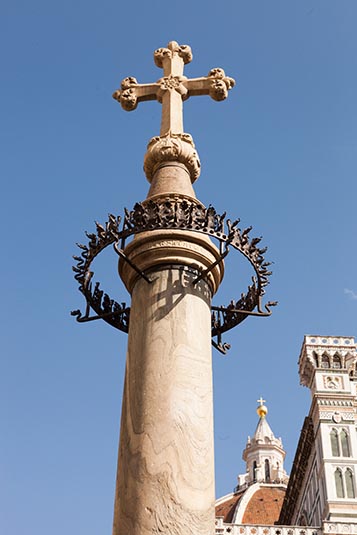 A Column, Piazza Duomo, Florence, Italy