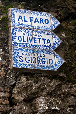 Signage, Portofino, Italy