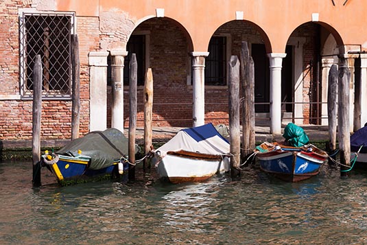 Facades Along the Grand Canal, Venice, Italy