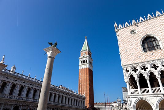 The Lion of Venice Column, Venice, Italy