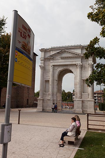 Entrance to Castelvecchio, Verona, Italy