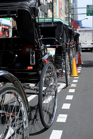 Rickshaws, Asakusa Neighbourhood, Tokyo, Japan