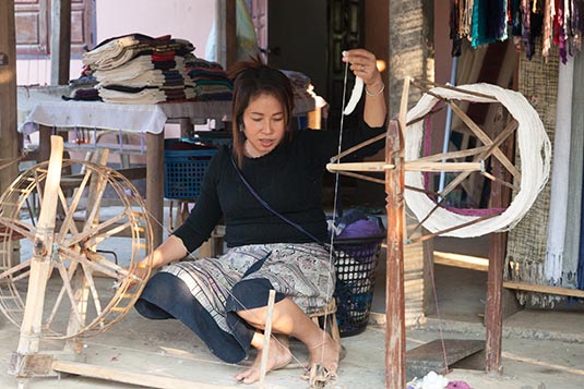 Cotton Weaving, Luang Prabang, Laos