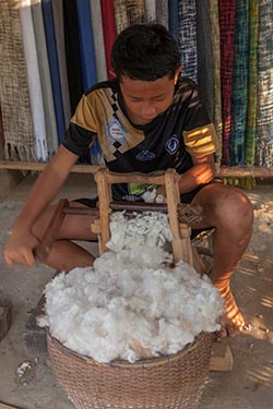 Cotton Ginning, Luang Prabang, Laos