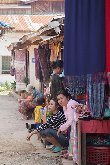 Weavers, Village along the Mekong River, Luang Prabang, Laos