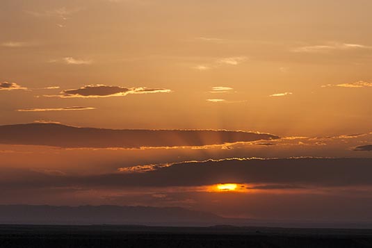 Sunset at Flaming Cliffs, Bayanzag, Mongolia