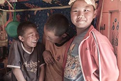 Nomad Children, Towards Ongi, Mongolia