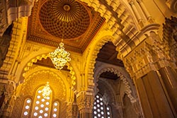 Ceiling, Hassan II Mosque, Casablanca, Morocco