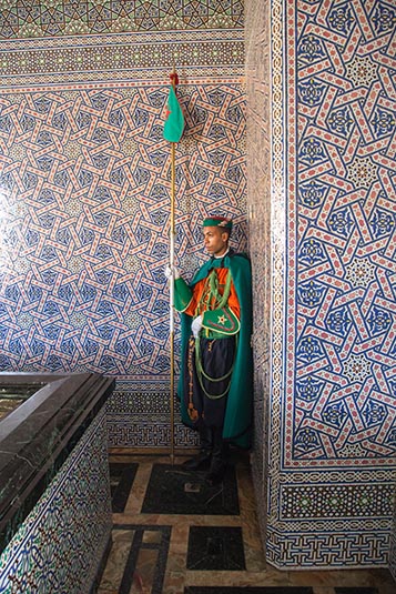 Guard, Mausoleum of Mohammed V, Rabat, Morocco