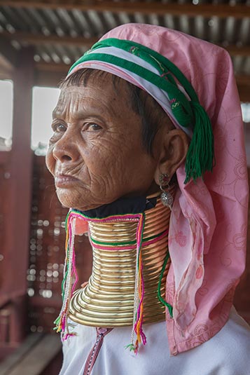 Long Necks of Padaung, Padaung Village, Inle Lake, Inle, Myanmar