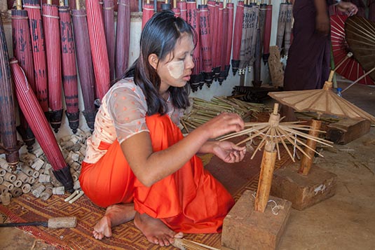 Shan Paper & Umbrella Making Unit, Heho, Myanmar