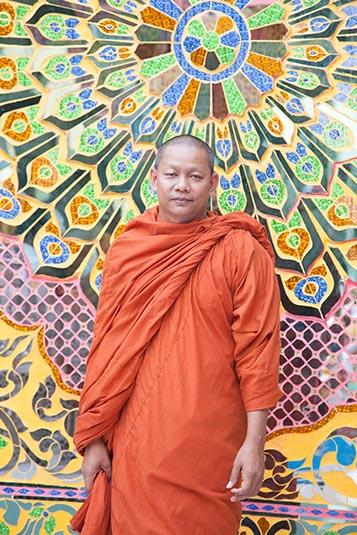 A Monk, Mandalay Hill, Mandalay, Myanmar