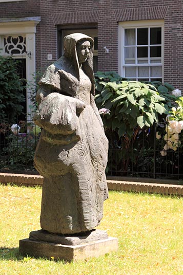 A Statue, Begijnhof, Amsterdam, the Netherlands