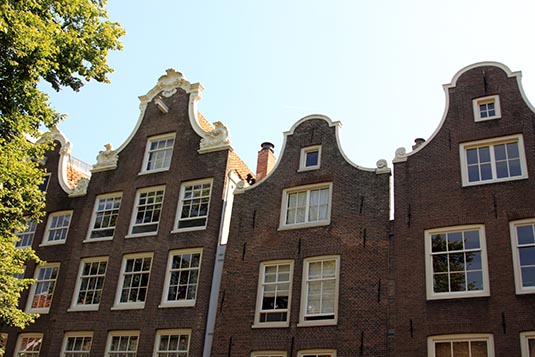 Facade, Begijnhof, Amsterdam, the Netherlands