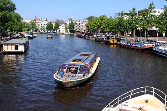 River Amstel, Amsterdam, the Netherlands