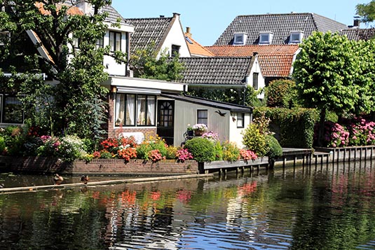 Canal Side, Edam, the Netherlands