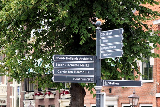 Signposts, Haarlem, the Netherlands