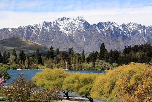 View from Hotel Rydges Lakeland, Queenstown, New Zealand