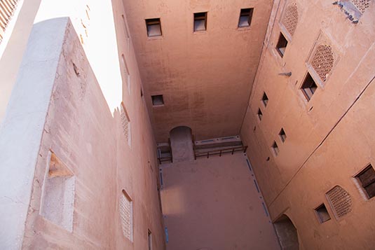 Courtyard, Jabrin Castle, Jabrin, Oman