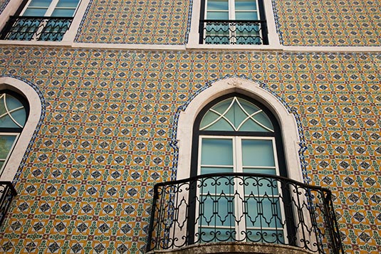 A building Facade, Lisbon, Portugal