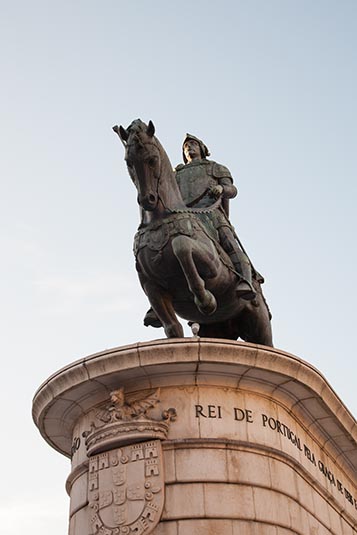 King John I Statue, Da Figueira Square, Lisbon, Portugal