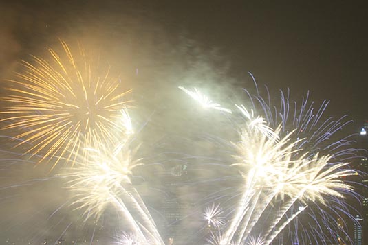 Fireworks, Singapore Bay, Chinese New Year Eve Celebrations, Singapore