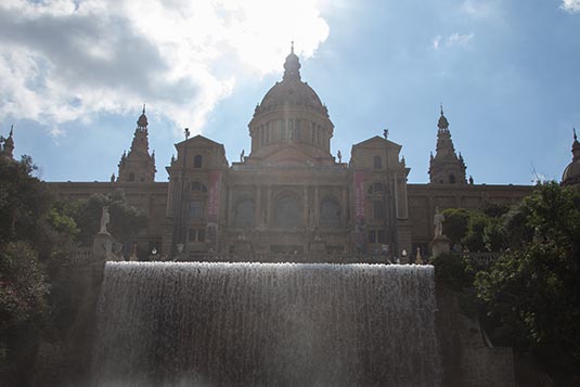 Fountain, National Museum, Barcelona, Spain