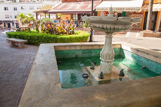 A Fountain, Plaza Victoria, Old Town, Marbella, Spain
