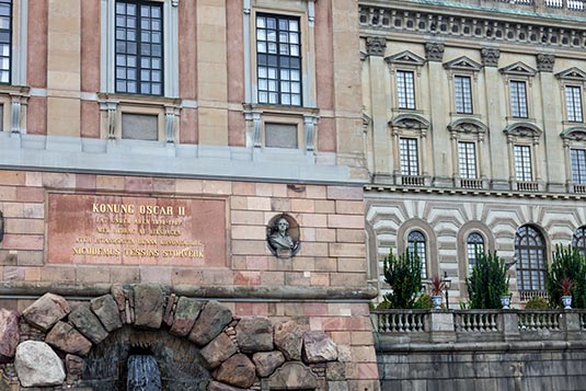 Facade, The Royal Palace, Stockholm, Sweden