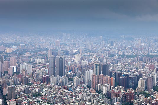 View from 101 Observatory, Taipei, Taiwan