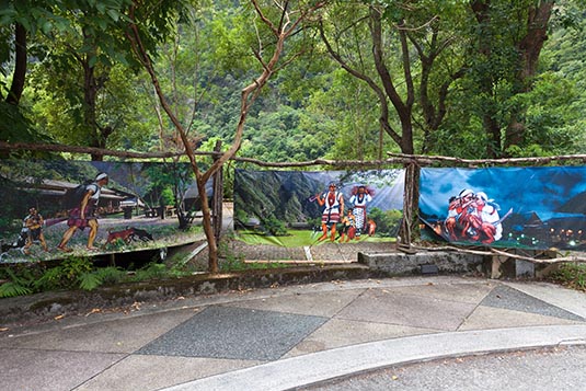 Paintings, Leader Village, Taroko National Park, Taiwan