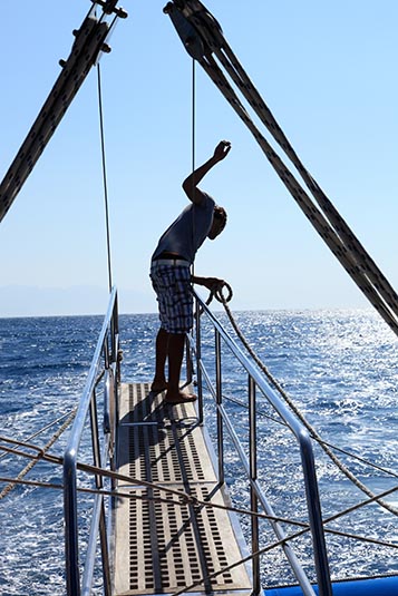 On Board Cemre Junior, Gulf of Gokova, Turkey