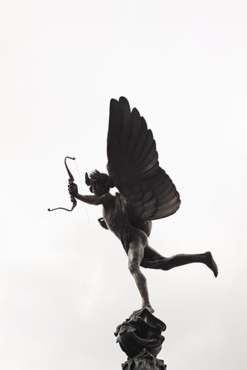 Eros (Statue of the Archer), Piccadilly Circus, London, UK