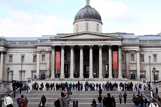 National Portrait Gallery, Trafalgar Square, London, UK