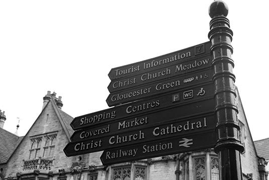 Signpost, Oxford, England