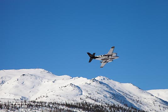 To Coldfoot Airbase, Alaska, USA