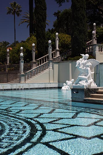 Neptune Sculpture, Neptune Pool, Hearst Castle, California, USA