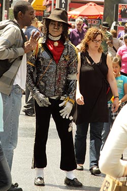 MJ Lookalike, Hollywood Boulevard, Los Angeles, California, USA