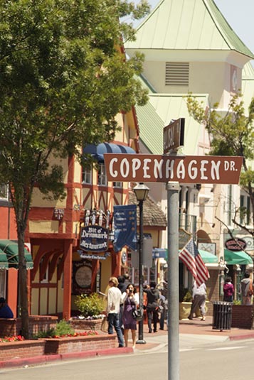 Copenhagen Street, Solvang, California, USA