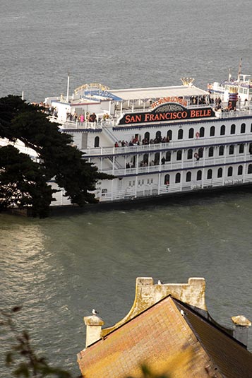 Cruise Passing By, Alcatraz, San Francisco, USA