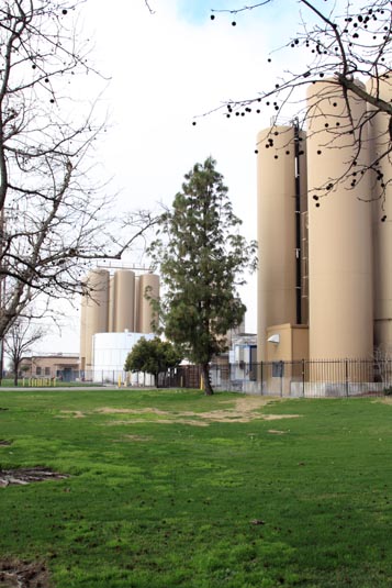 Milk Storage Tanks,  Hilmar Cheese Company, Hilmar, California, USA
