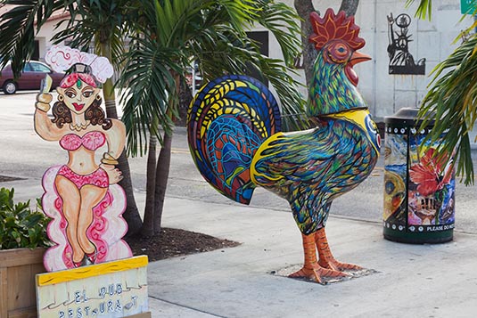 Murals, Calle Ocho, Little Havana, Miami, Florida, USA