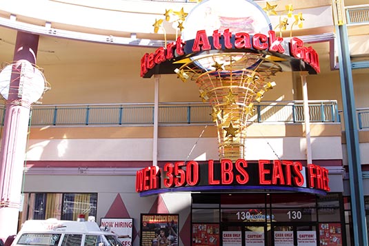 Heart Attack Grill, Fremont Street, Las Vegas, Nevada, USA