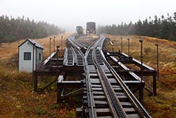 Half-way Up, Mt Washington Cog Railway, New Hampshire, USA