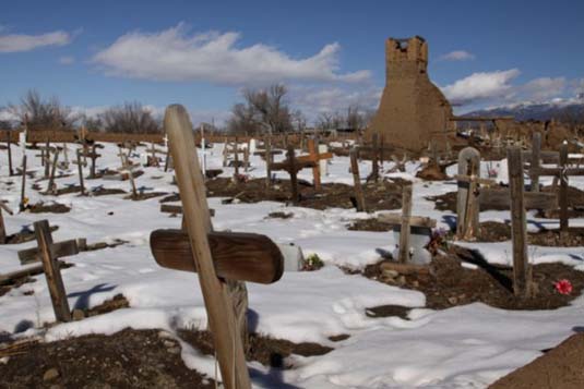 Cemetery, Taos Pueblo, Taos, New Mexico