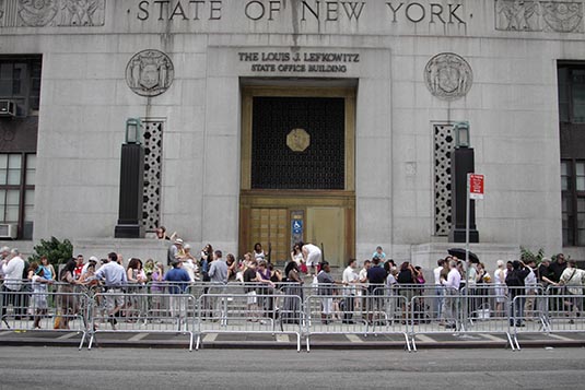 Queue for Same Sex Marriages, New York City, New York, USA