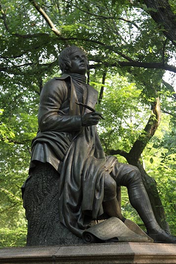 Robert Burns Statue, Central Park, New York City, New York, USA 