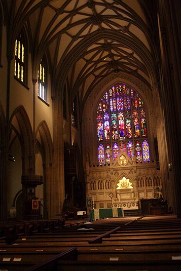 Trinity Church, Broadway, New York City, New York, USA